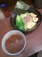 「担々つけ麺（夏季限定）７００円」@横浜家系 侍 渋谷店の写真