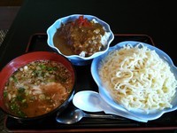「つけめん・ミニカレーセット（並）￥580」@増味家の写真