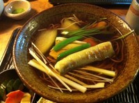 「鮎そば【850円】」@九つ井 大和店の写真