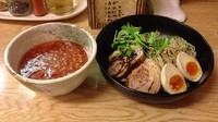 「トマトつけ麺(ブラックペッパの麺)750円」@麺処 あずきの写真