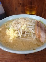 「ラーメン(麺少なめ ニンニク アブラ) 700円」@ラーメン二郎 池袋東口店の写真