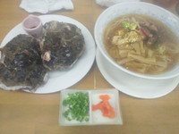 「かけ蕎麦 with 天然本岩牡蠣＋秋の香り」@MENYA 食い味の道有楽の写真