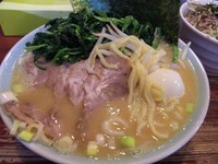 「味噌チャーシューメン・味玉・レンソウマシ」@壱六家 大森店の写真