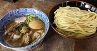「つけ麺・豚のせ・味玉」@六厘舎 本店の写真