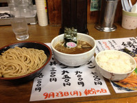 「つけめん＋ライス」@本家大黒屋本舗 平井店の写真