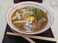 「徳島ラーメン 玉子入り 700円」@おかめの写真