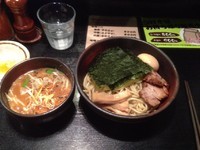 「味噌つけそば＋特製トッピング」@BASSO ドリルマンの写真