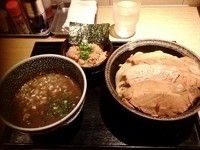 「チャーシュー鶏煮干つけ麺＋チャーシューおこわ」@煮干中華ソバ 宮庵の写真