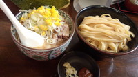 「味噌つけ麺（平打麺）」@つけ麺 紅葉の写真