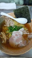 「鶏と秋刀魚出汁(塩)　900円」@覆麺 智の写真