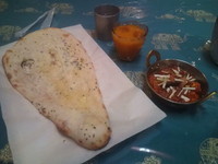 「カライパニール＋チーズナン」@ほんとのインド料理とカレーの店の写真