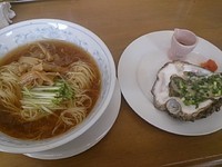 「かけ蕎麦　With　活牡蠣」@MENYA 食い味の道有楽の写真