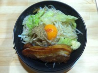 「男気まぜ（大盛）」@らーめん まるはちの写真