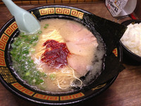 「天然とんこつラーメン」@一蘭 立川店の写真