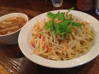 「海老出汁醤油つけ麺」@ガハハ食堂の写真