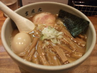 「味玉らーめん+メンマ」@麺屋吉左右の写真