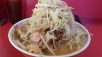 「大ラーメンＷ豚・薄め・野菜・ニンニク・アブラ」@ラーメン二郎 ひばりヶ丘駅前店の写真