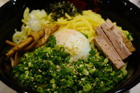 「辛味噌油そば（大盛）＋Ａトッピング」@東京油組総本店 神保町組の写真