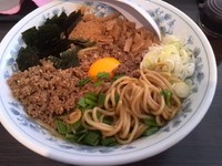 「台湾まぜそば700円+キーマ100円＋追い飯0円＝800円」@神田大勝軒の写真