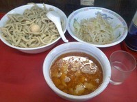 「大つけ麺、６００、ラー油少な目、野菜」@蓮爾 登戸店の写真