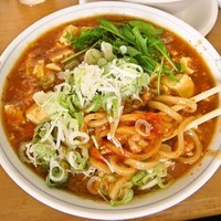 「【葉月の一杯】汁なし麻婆ぶっかけ　1,100円」@MENYA 食い味の道有楽の写真