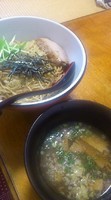 「つけ麺　　７５０円　　あっさり清湯」@中華麺酒家 からっ風の写真