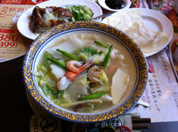 「海鮮の特製広東刀削麺 他」@バーミヤン 千里丘店の写真