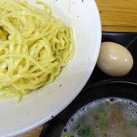 「キンキと鶏白湯のWスープ塩つけ麺（夜限定）850円」@麺屋 玲の写真