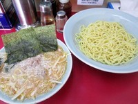「ネギつけ麺（中盛・太麺・酢抜き）」@ラーメンショップ 牛久結束店の写真