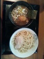 「つけ味玉そば(麺少なめ)(あつもり)」@市川ウズマサの写真