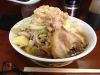 「小ラーメン + つけ味ラーメン」@ラーメン二郎 めじろ台法政大学前店の写真
