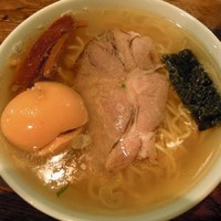 「地鶏と貝の中華そば・塩　￥650」@麺屋 浦島太郎の写真