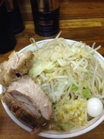 「ミニラーメン(ニンニク アブラ) 650円」@ラーメン二郎 新小金井街道店の写真