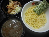 「最凶煮干つけめん（麺２００ｇ）＋ミニ油そば」@最凶煮干そば 獣煮使の写真
