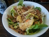 「【９月限定】シーザーサラダ麺＋麦酒」@伝家 志木店の写真