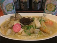 「海鮮チャンポン有頭海老入＋他、800円＋α」@めんけんの写真