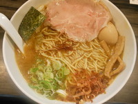 「とりとんかつおらーめん（大盛２５０ｇ）＋味玉」@麺屋きころくの写真