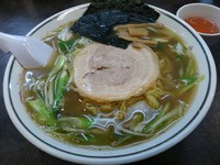 「王様中華そば　しょうゆ味（大盛り）」@ハルピンラーメン 松本並柳店の写真