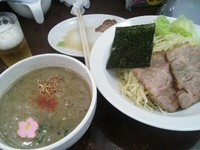 「【９月限定】海老煮干しつけめん（細麺）＋麦酒＆おつまみ」@ラーメン愉悦処 似星の写真