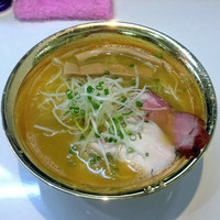 「鶏とろだく麺￥７００」@鶏湯ラーメン ばふ。の写真