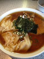 「醤油チャーシューワンタン、大盛り」@支那そばや 鶴ヶ峰店の写真