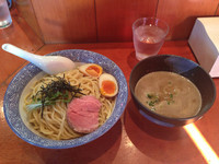 「味玉濃厚とんこつ魚介つけ麺780円、中盛り＋50円」@麺処 ほん田の写真