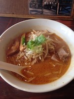 「海老茶色の味噌らーめん【780円】」@らーめん一会の写真