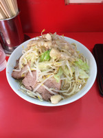 「小ラーメン ニンニクなし 野菜まし あぶらまし」@ラーメン二郎 松戸駅前店の写真