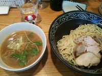 「濃厚鶏白湯つけめん」@支那そば 一本気の写真