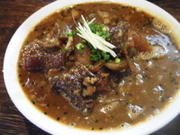 「【10月の限定】どて焼き風ラーメン・並800円」@伝家 志木店の写真