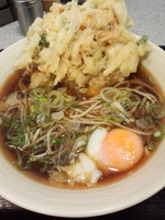 「天玉そば400円」@そば処 かめや 新橋店の写真