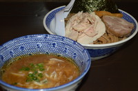 「濃厚鶏豚豚骨魚介つけ麺中盛り　800円」@濃厚鶏豚骨魚介つけ麺 かず屋の写真