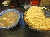 「味玉付きWスープつけ麺大盛」@無鉄砲 つけ麺 無極の写真