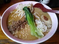 「坦々麺（大辛）　：大盛り」@牡丹荘 千曲店の写真